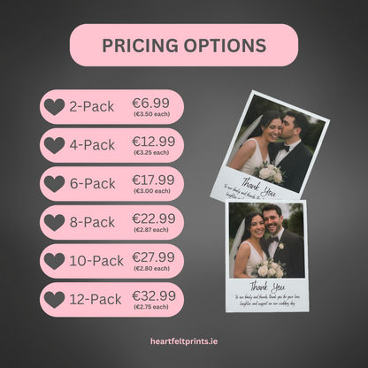 Personalised Polaroid-Style Photo Magnets – 2.8×3.8" Fridge Magnets