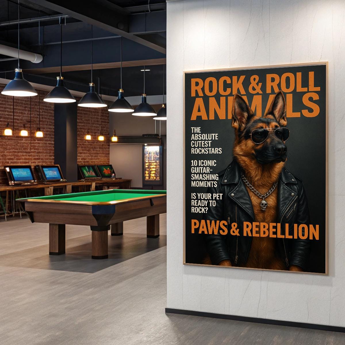 Custom Pet Rock & Roll Magazine Cover – Funny Rockstar Poster with Your Pet’s Photo, Personalised Rock Mag Style Print