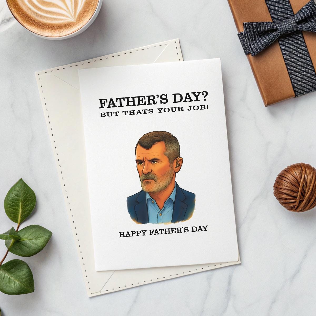 Funny Father’s Day Card – Irish Humour Football Dad Gift, Sarcastic, Blank inside or Printed