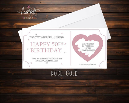Personalised Scratch-Off Birthday Card – Reveal Your Gift & Age Surprise