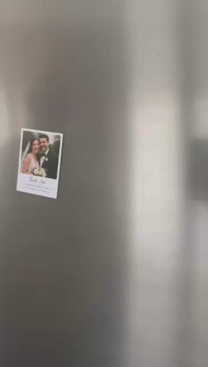Personalised Polaroid-Style Photo Magnets – 2.8×3.8" Fridge Magnets